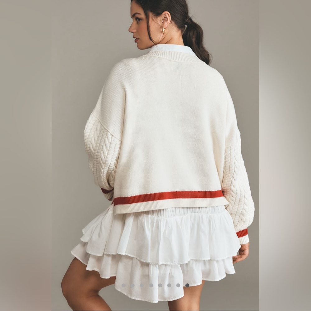 NWT Maeve Graphic Cable-Knit Sweater with Nautical Charm Nantucket New England - Picture 8 of 12